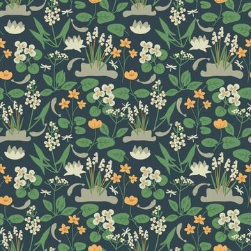 Seamless floral pattern Illustrazione stock