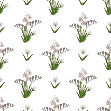 Seamless floral pattern Stock Illustration