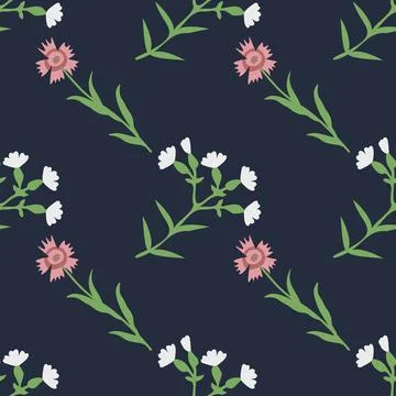Seamless floral pattern Illustrazione stock