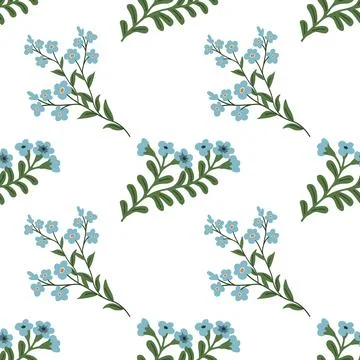 Seamless floral pattern Illustrazione stock