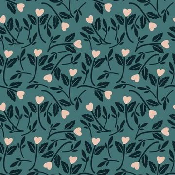 Seamless floral pattern Stock Illustration