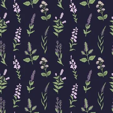 Seamless floral pattern Stock Illustration
