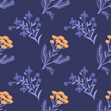 Seamless floral pattern Stock Illustration