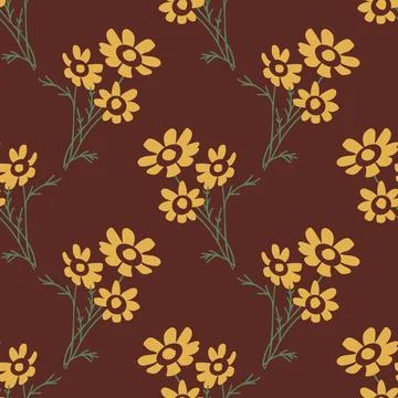 Seamless floral pattern Stock Illustration