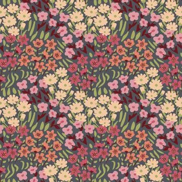 Seamless floral pattern Stock Illustration