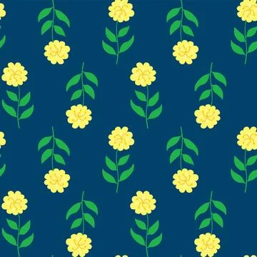 Seamless floral pattern Stock Illustration
