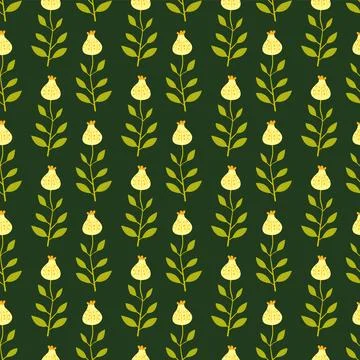 Seamless floral pattern Stock Illustration