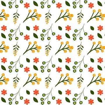 Seamless Floral Pattern Stock Illustration