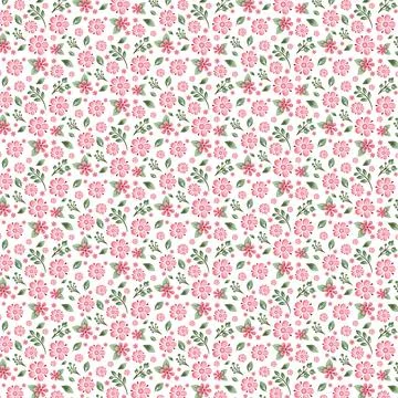 Seamless Floral Pattern Stock Illustration