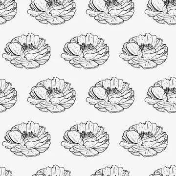 Seamless floral pattern. Stock Illustration