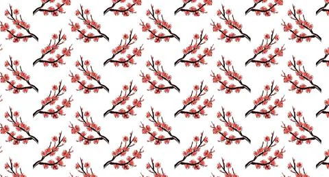 Seamless floral pattern Stock Illustration