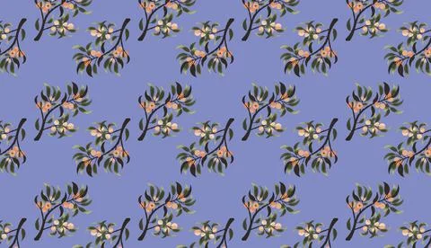 Seamless floral pattern Stock Illustration
