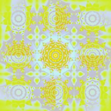 Seamless floral pattern lemon lime green purple Stock Illustration