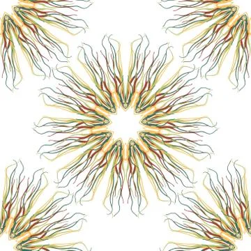 Seamless floral pattern on a light background Illustrazione stock