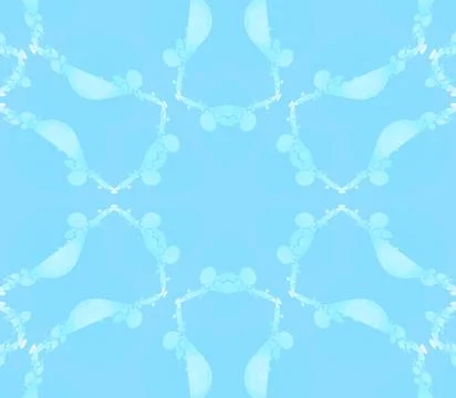 Seamless floral pattern light blue Illustrazione stock