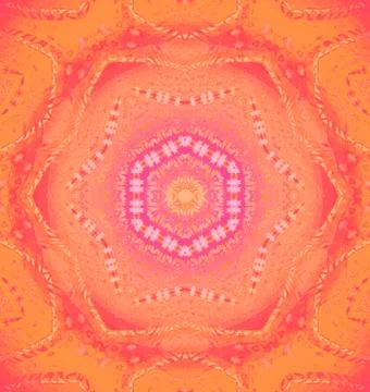 Seamless floral pattern orange Stock Illustration