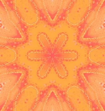 Seamless floral pattern orange red Stock Illustration