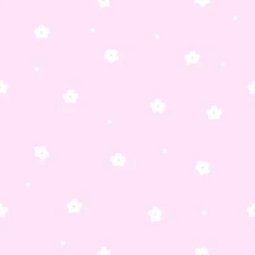 Seamless floral pattern, pink background, texture Stock Illustration