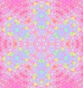 Seamless floral pattern pink blue Illustrazione stock