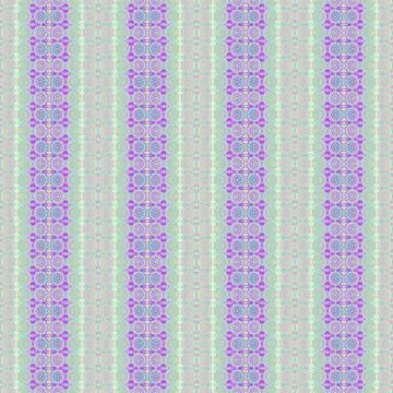 Seamless floral pattern pink violet mint green Illustrazione stock