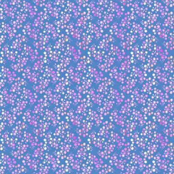 Seamless floral pattern with pink, white, orange flowers on blue background Stock Illustration