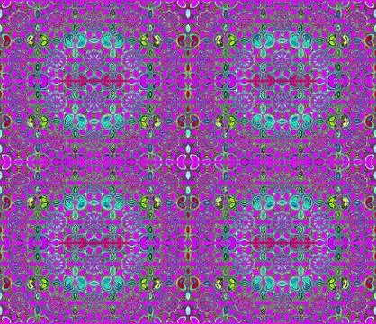 Seamless floral pattern purple Stock Illustration