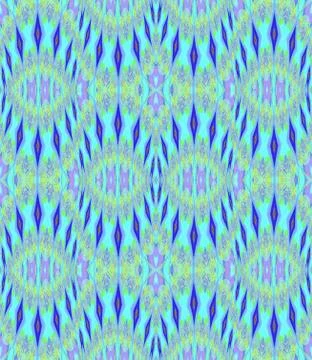 Seamless floral pattern retro blue Stock Illustration