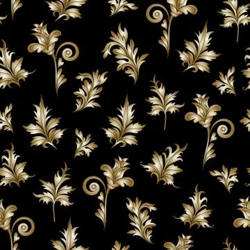 Seamless floral pattern. Simple flower on white backgound. Vector Illustrazione stock