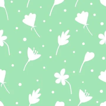 Seamless floral pattern. Spring pattern Stock Illustration