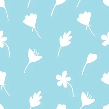 Seamless floral pattern. Spring pattern Stock Illustration