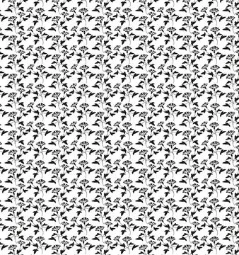 Seamless floral pattern. Textile design of textured plaid. Stock Illustration