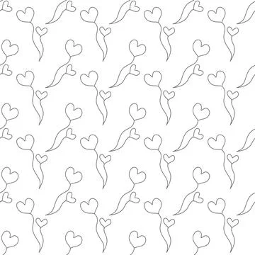 Seamless floral pattern for texture, textiles, and simple backgrounds Stock Illustration