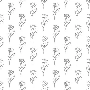 Seamless floral pattern for texture, textiles and simple backgrounds イラスト素材