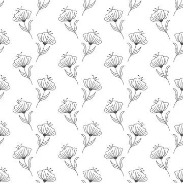 Seamless floral pattern for texture, textiles and simple backgrounds イラスト素材