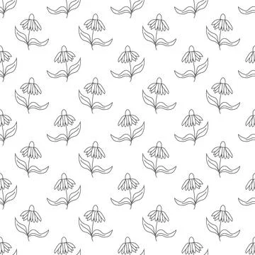 Seamless floral pattern for texture, textiles and simple backgrounds Stock Illustration