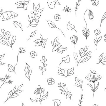 Seamless floral pattern for texture, textiles and simple backgrounds Stock Illustration