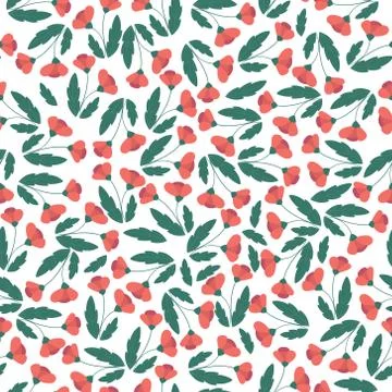 Seamless floral pattern for textures, textiles and simple backgrounds Stock Illustration