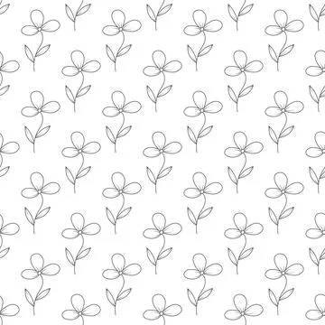Seamless floral pattern for textures, textiles, and simple backgrounds Stock Illustration