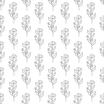 Seamless floral pattern for textures, textiles, and simple backgrounds Stock Illustration