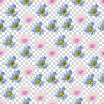 Seamless Floral Pattern Vector Art Stock Illustration
