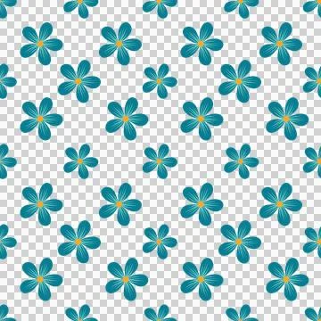 Seamless Floral Pattern Vector Art Stock Illustration