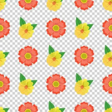 Seamless Floral Pattern Vector Art Stock Illustration