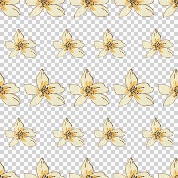 Seamless Floral Pattern Vector Art Stock Illustration