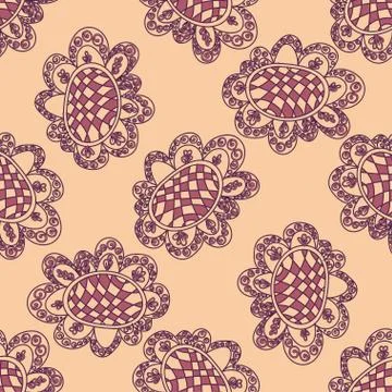 Seamless floral pattern. Vector background 스톡 일러스트