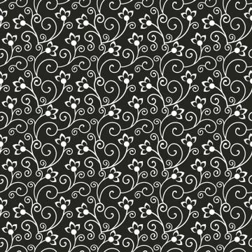 Seamless floral pattern. Vector background. Illustrazione stock