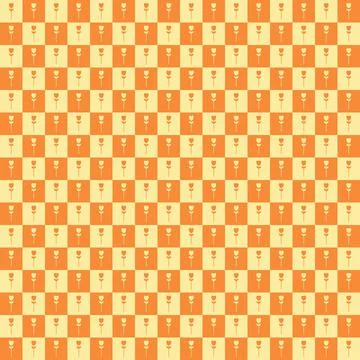 Seamless floral pattern vector flower shape doodle plant abstract background  스톡 일러스트