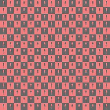 Seamless floral pattern vector flower shape doodle plant abstract background  Stock Illustration