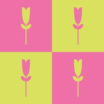 Seamless floral pattern vector flower shape doodle plant abstract background  Illustrazione stock