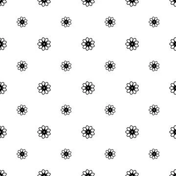 Seamless floral pattern vector flower shape doodle plant abstract texture  스톡 일러스트