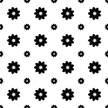 Seamless floral pattern vector flower shape doodle plant abstract texture  스톡 일러스트